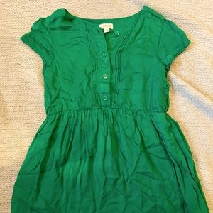 Gymboree green pintuck pleated dress